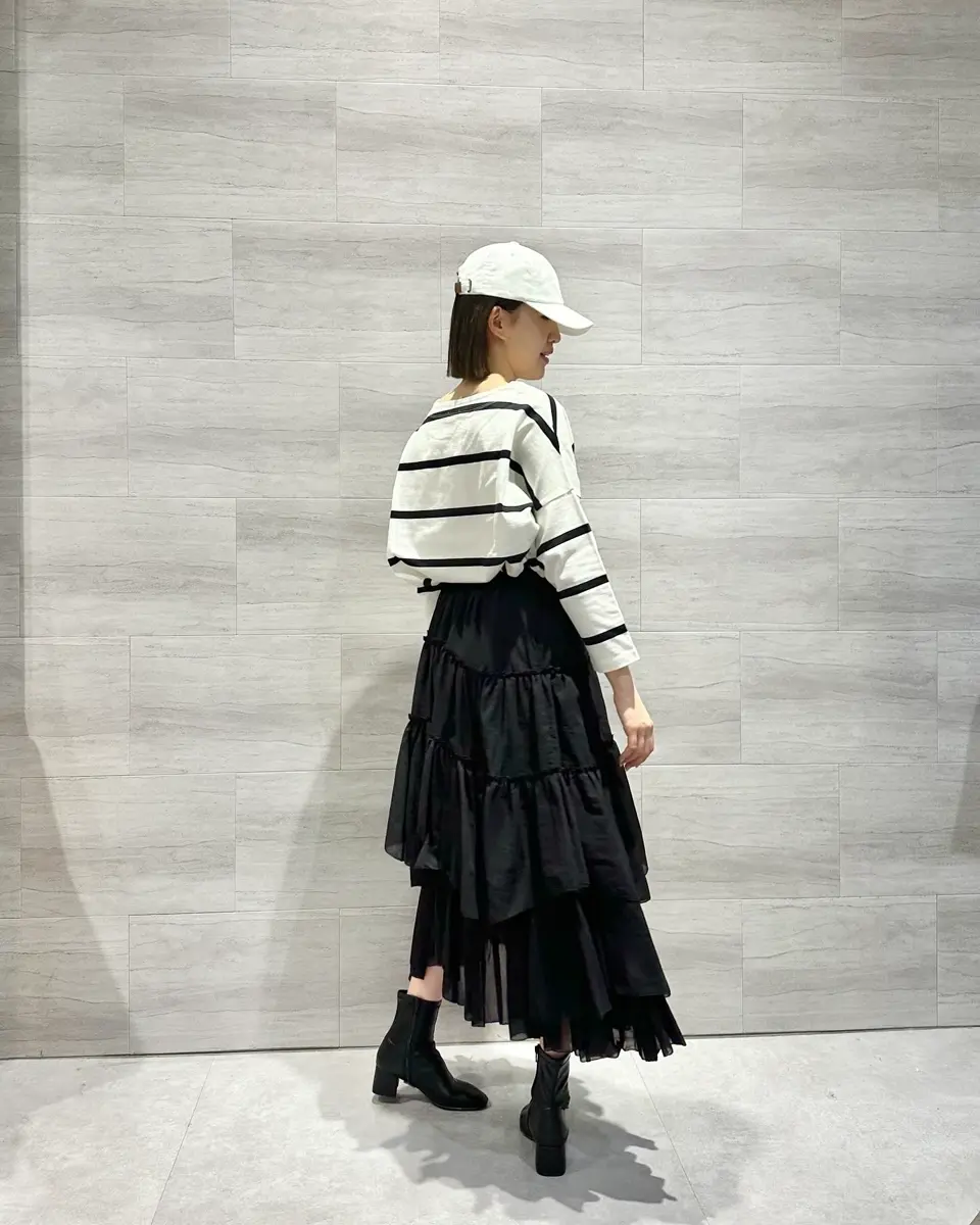 casa fline コットンティアードスカート　限定カラー/BLACK コットンティアードスカート BLACK | ALL ITEM | ROOM903 online