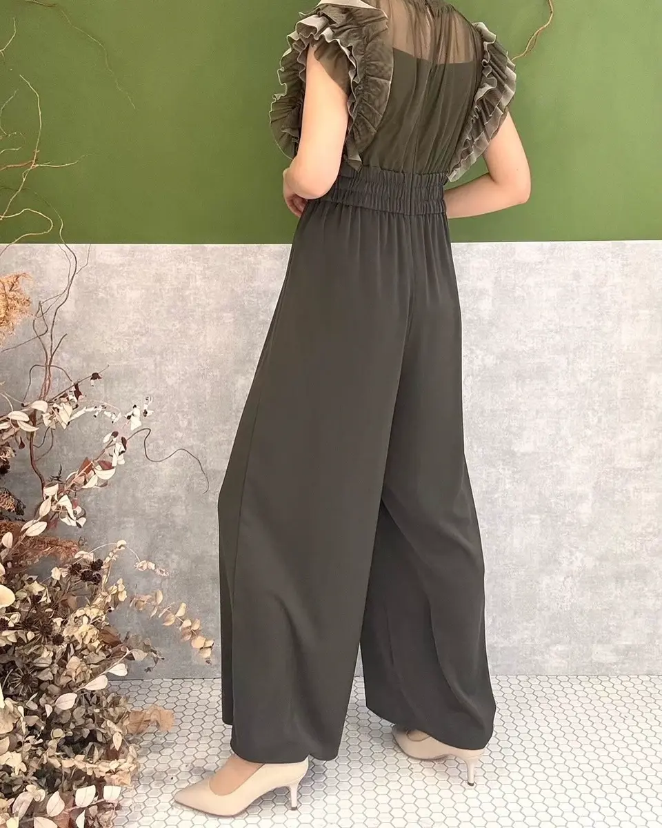 LE'RURE Frilled highwaist wide pants | ALL ITEM | ROOM903 online