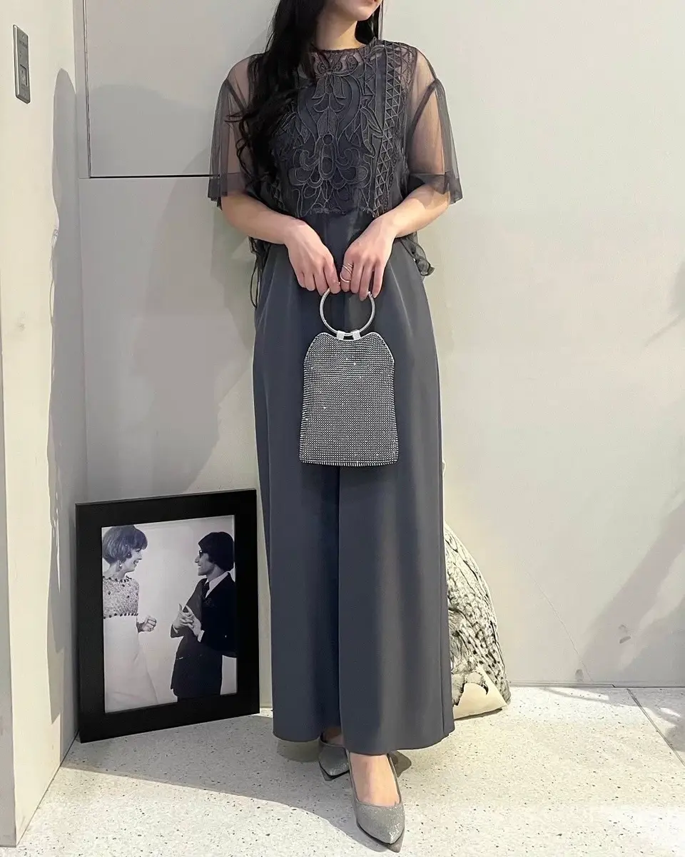 LERURE オケージョンドレス Sheer A-line onepiece｜LE'RURE