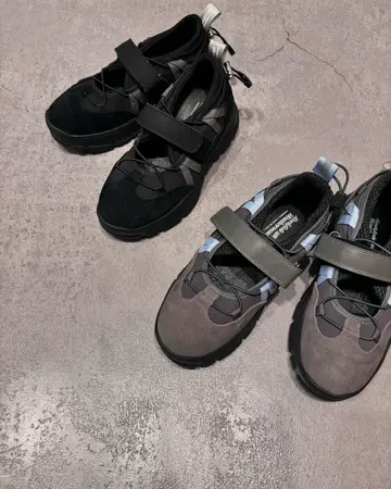 完売品】Rockfish Weatherwear/ベルクロスニーカー/グレー 厚底