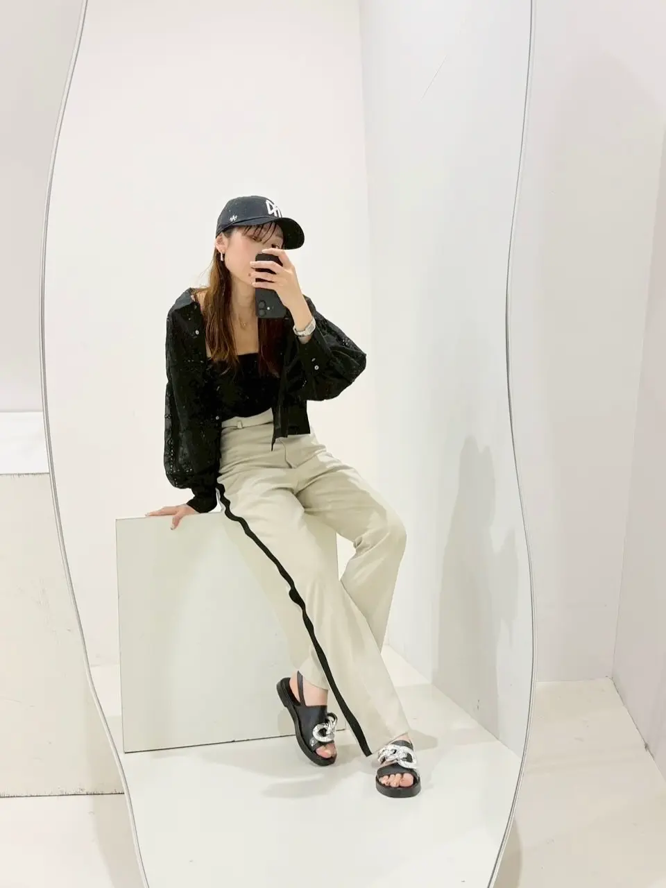 HIGH WAIST SIDE LINE PANTS｜SKIRT/PANTS(スカート/パンツ