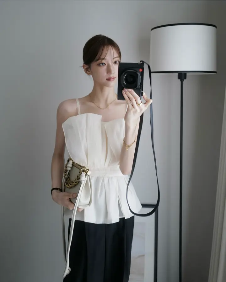 RE ARRIVAL】 tulle peplum bustier amel