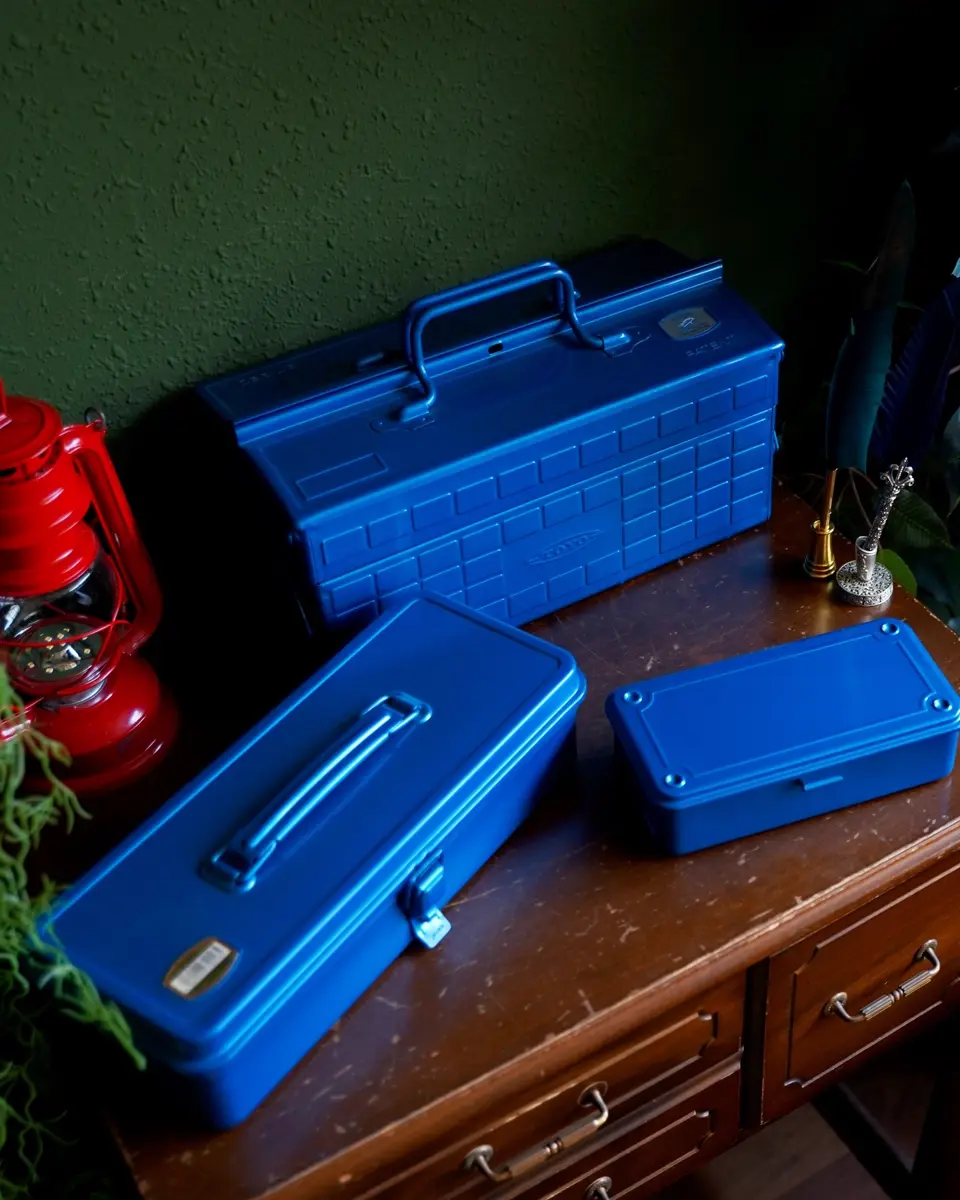 TOYO Trunk Shape Toolbox T-320 B (Blue) | 東洋スチール株式会社