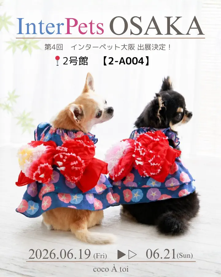 犬服専門ブランド coco A toi(ココアトワ)｜小型犬のための上質な犬服