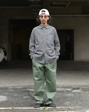 ARMY ベイカーパンツ　軍パン　ＯＧ１０７　トラウザーパンツ　コットンサテン MEDIUM】U.S.Army Utility Trousers OG-107 実物 米軍 ベイカー