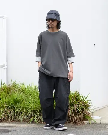 WAIPER.inc フライスTシャツ THREE-QUARTER SLEEVE【WP1115】