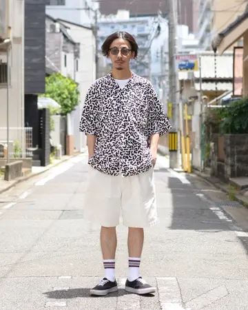 ❁Ma❁専用 Amazon | [Amade] メンズ 長袖シャツ バイカラー 斜めボタン