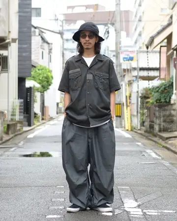 デッドストック 米軍 スノーカモ オーバーパンツ ガーメントダイ BLACK