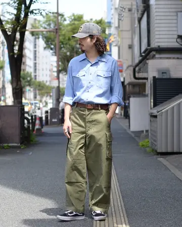 waiper M-47 カーゴパンツ 前期型 サイズ24 オリーブ WAIPER.inc ワイパーインク フランス軍 M-47 カーゴパンツ 前期