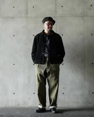 イギリス軍 1950's ヴィンテージ グリーンデニム トラウザー MADE OF