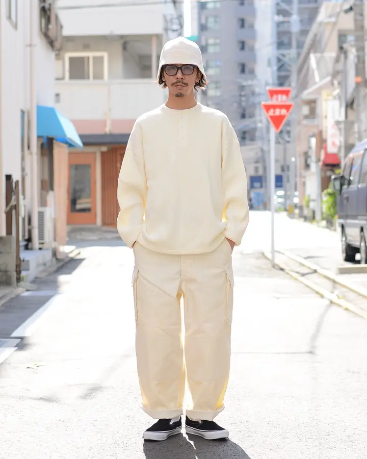 Healthknit ヘルスニット WAIPER別注 WPHK01 SUPER HEAVY WAFFLE L/S