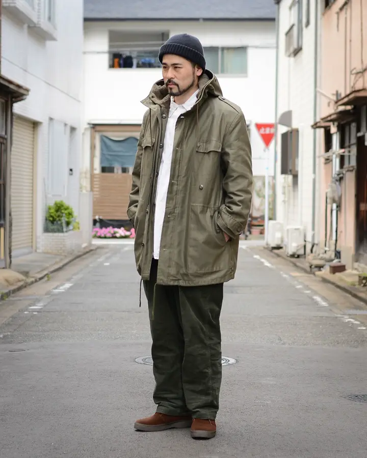 実物 USED ドイツ軍 ボアライニング フィールドパーカー OD【Gr1