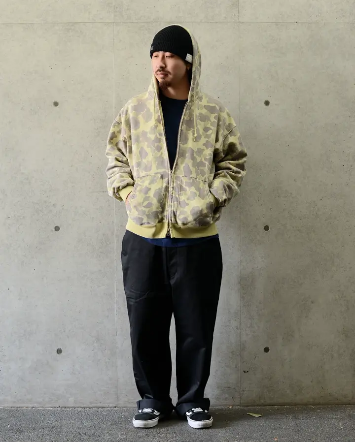 SCREEN STARS×WAIPER 2523-440WP ジップアップ フーディ VINTAGE CAMO