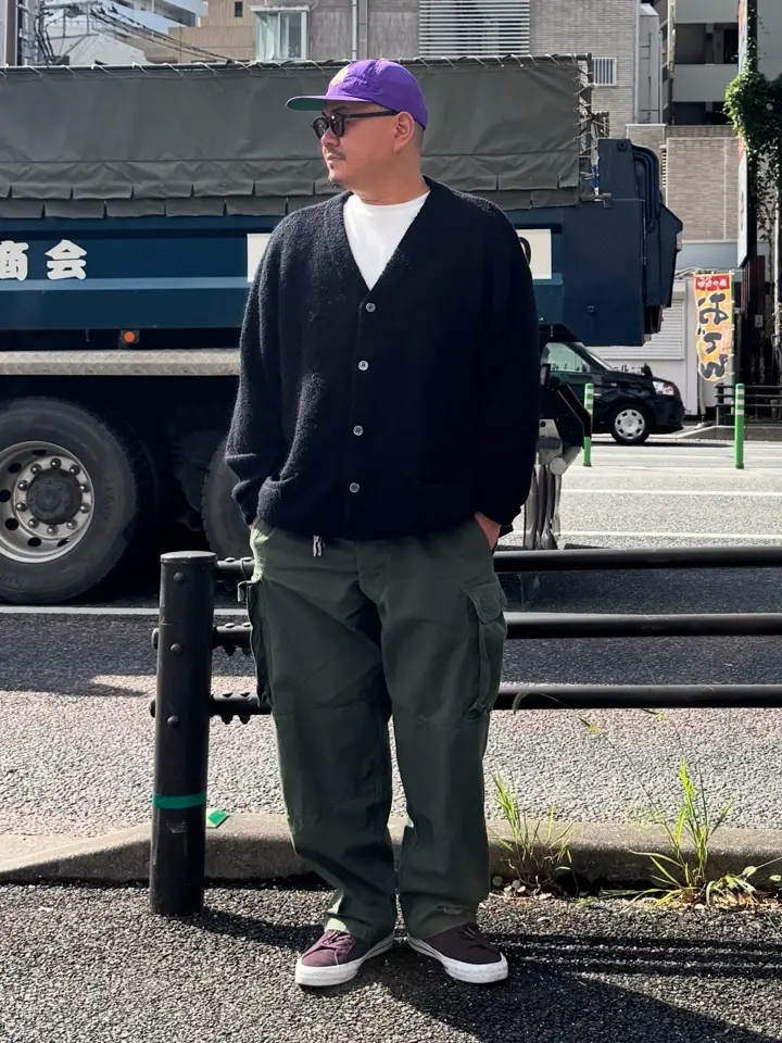 WAIPER.inc モヘアニット カーディガン SOLID【WP1072】ミリタリー