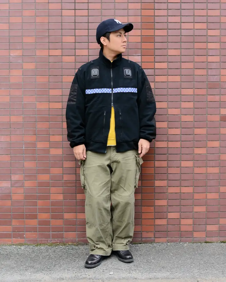 実物 USED イギリス警察 WINDPROOF POLICE フリースジャケット ポリス