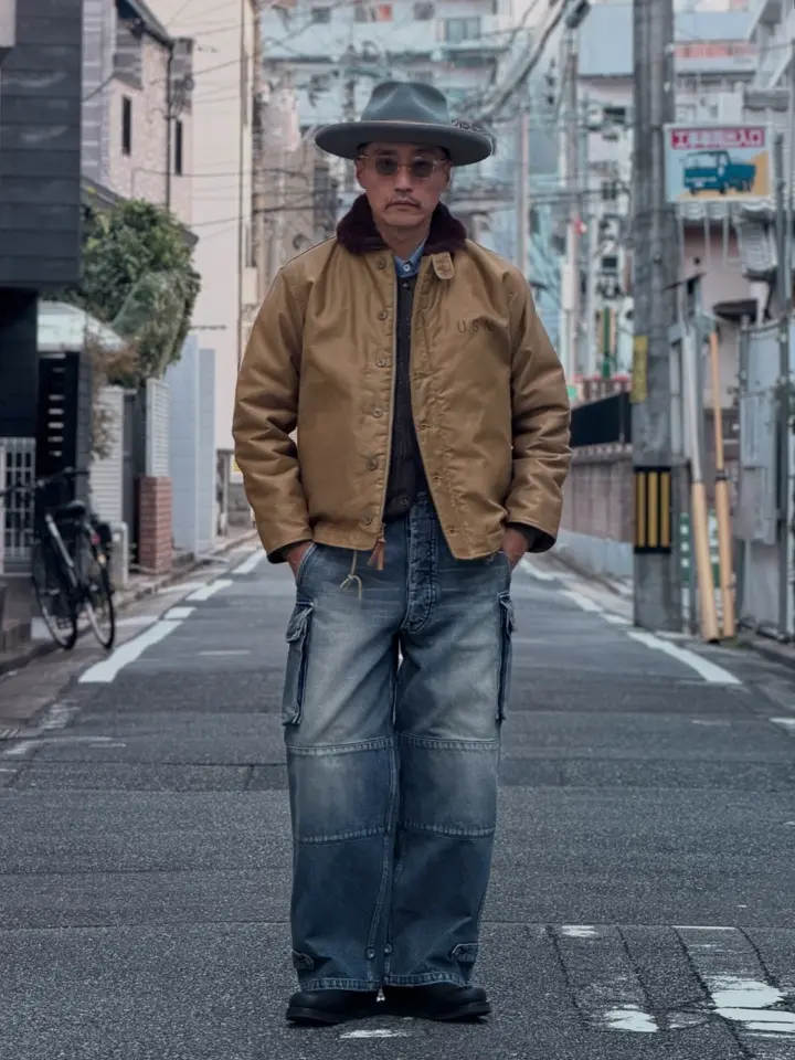 WAIPER.inc 忠実復刻 米軍 U.S.NAVY N-1 デッキジャケット 後期型