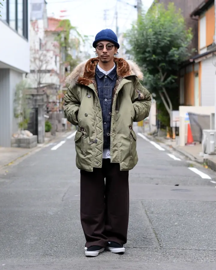 米軍 AIR CREW N-3 フライトジャケット リアルファー WAIPER.inc【WP96