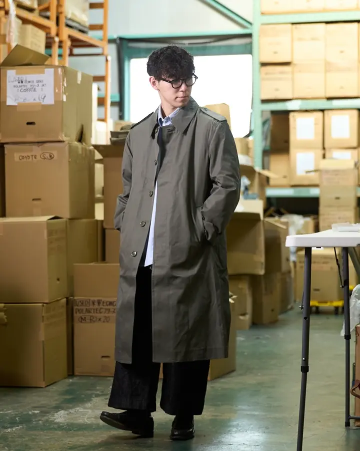 フランス軍 ウールカシミヤのオフィサーコート FRENCH ARMY CASHMERE WOOL OFFICER COAT 88 / フランス軍 カシミア
