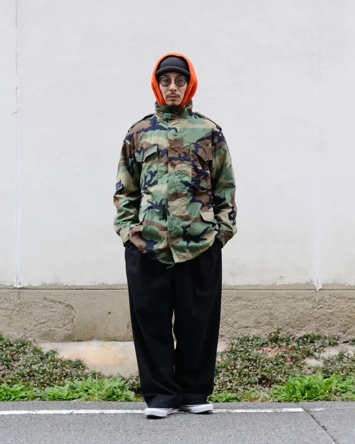 実物 USED 米軍 M-65 フィールドジャケット WOODLAND ミリタリー 軍服