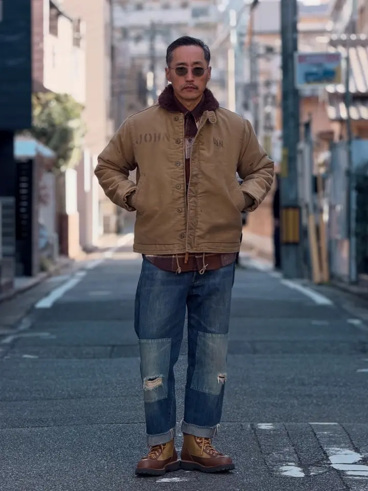 WAIPER.inc 忠実復刻 米軍 U.S.NAVY N-1 デッキジャケット 後期型