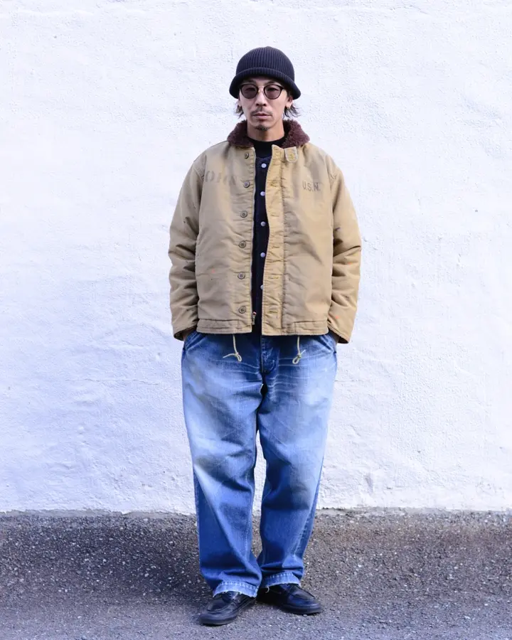 WAIPER.inc 忠実復刻 米軍 U.S.NAVY N-1 デッキジャケット 後期型