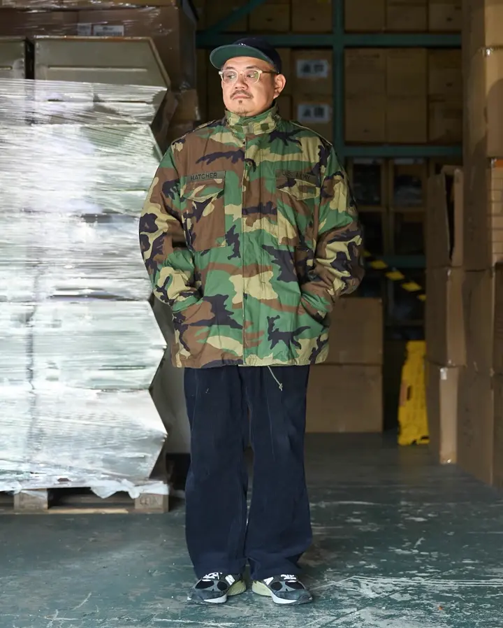 実物 USED 米軍 M-65 フィールドジャケット WOODLAND ミリタリー 軍服