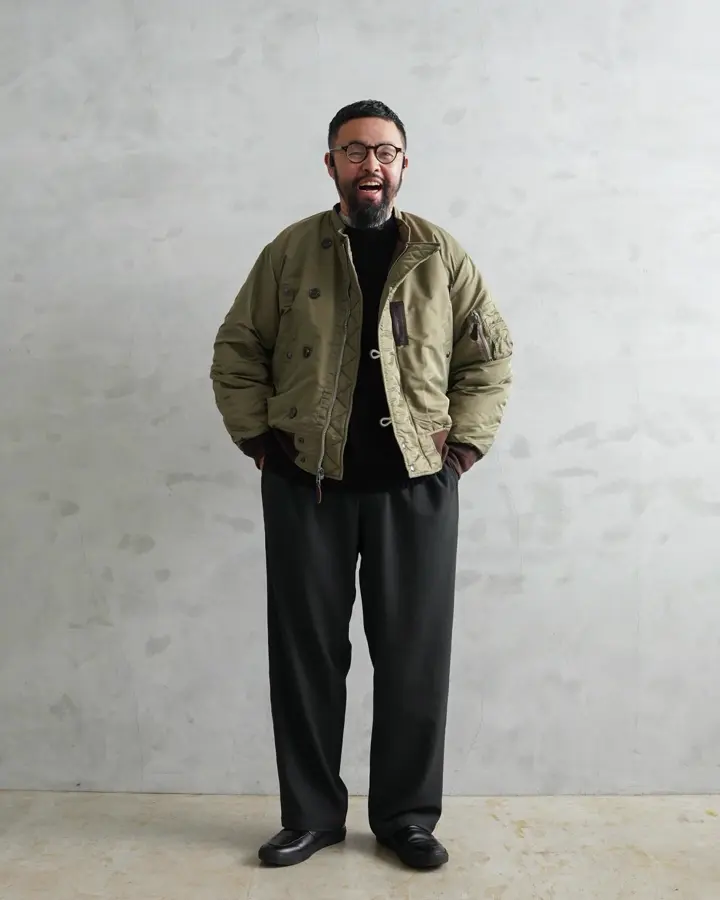 アメリカ軍　ミリタリーワークジャケット　US軍　ヴィンテージ 古着 80年代 米軍実品 U.S.NAVY A-2 ミリタリー デッキジャケット USA