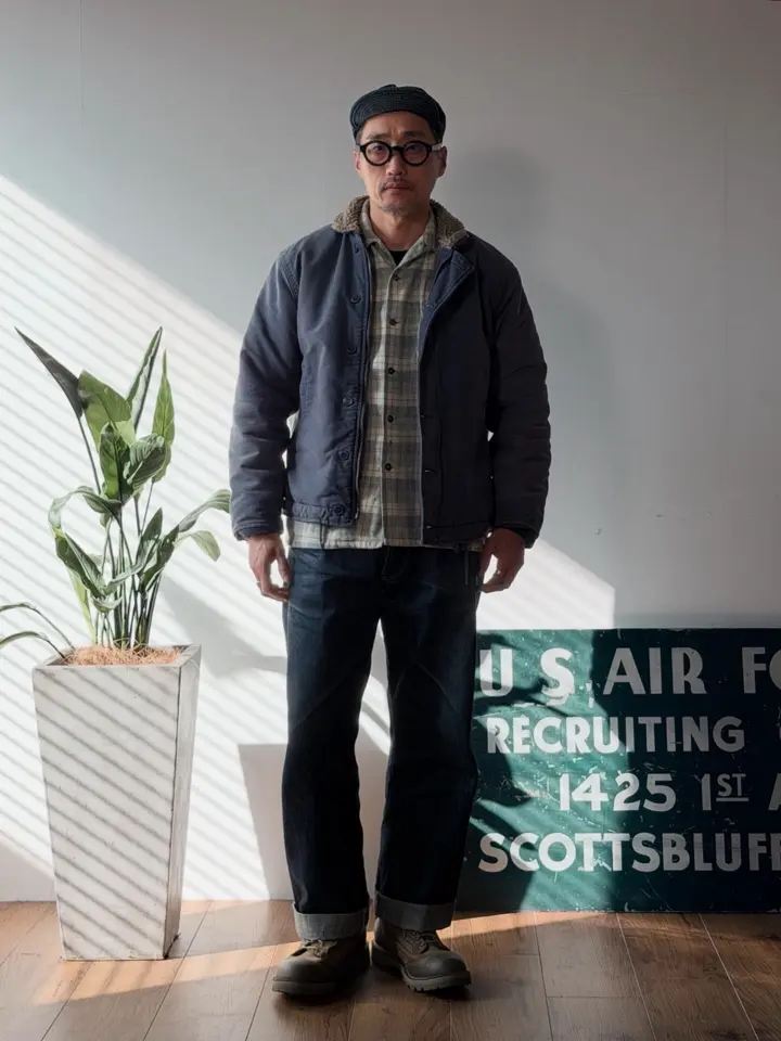 実物 USED 米軍 CWU-45/P フライトジャケット NOVOLOID（ノボロイド