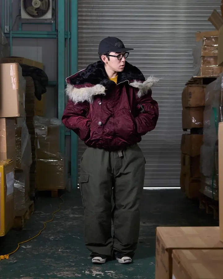 WAIPER.inc フランス軍 M-52 シャンブレー ツータック トラウザー WAIPER.inc ワイパーインク フランス軍 M-52 SUPER STRETCH トラウザー