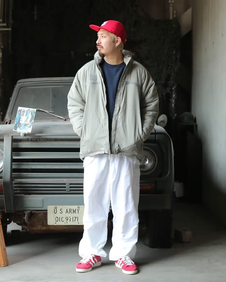 実物 新品 デッドストック 米軍 スノーカモ オーバーパンツ カーゴ