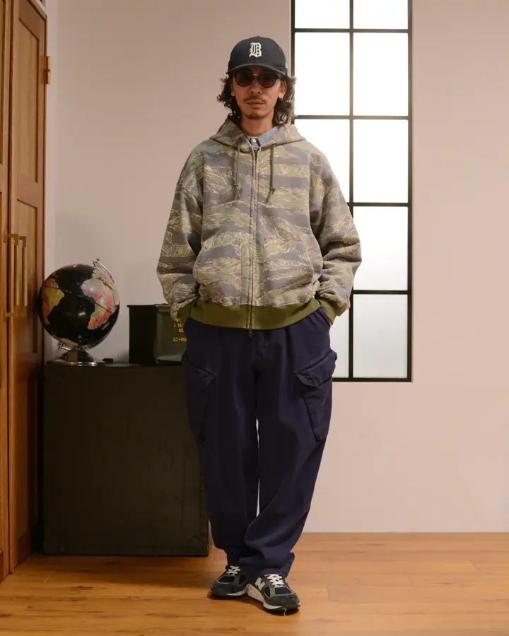 SCREEN STARS×WAIPER 2523-440WP ジップアップ フーディ VINTAGE CAMO