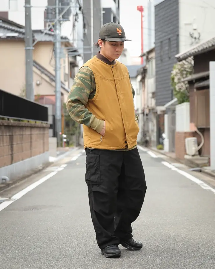 ⭐️WAIPER×TOWN CRAFT ⭐️新品‼️タグ付き　ダービーベスト　Lサイズ WAIPER×TOWN CRAFT TC25F003WP 60's ダービースタイル ベスト ミリタリー