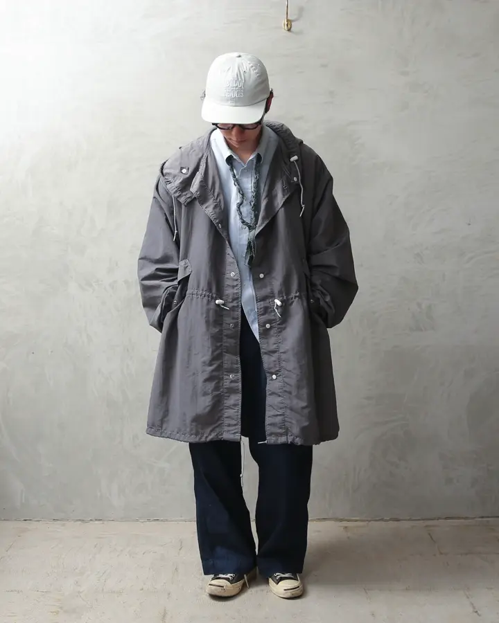実物 USED 米軍 スノーカモ モッズコート GRAY染め ミリタリー 古着