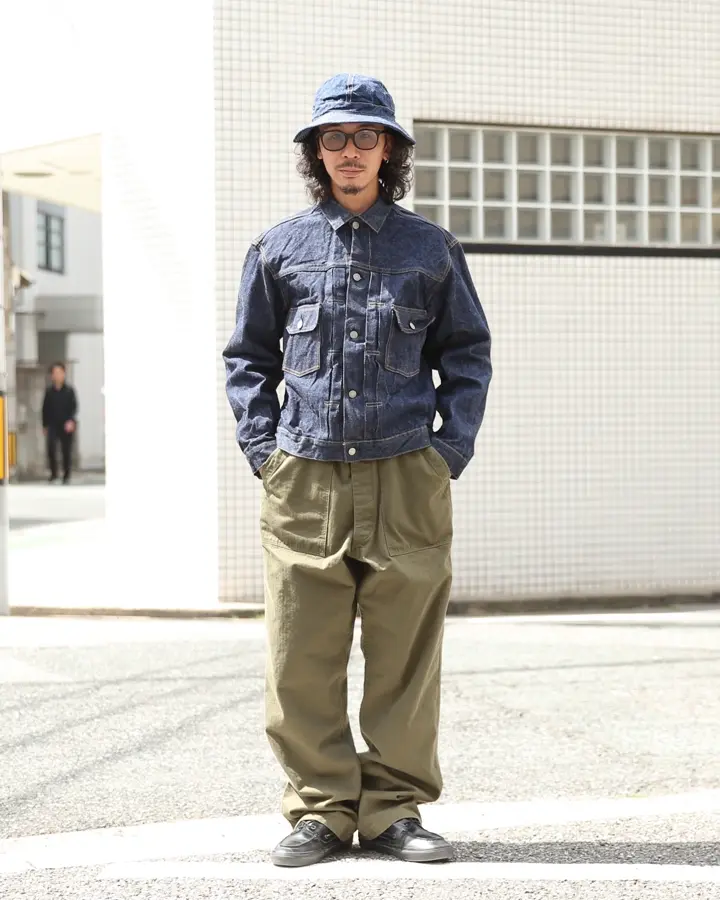 orSlow オアスロウ 03-V5002-76 HERRINGBONE VINTAGE FIT FATIGUE PANT