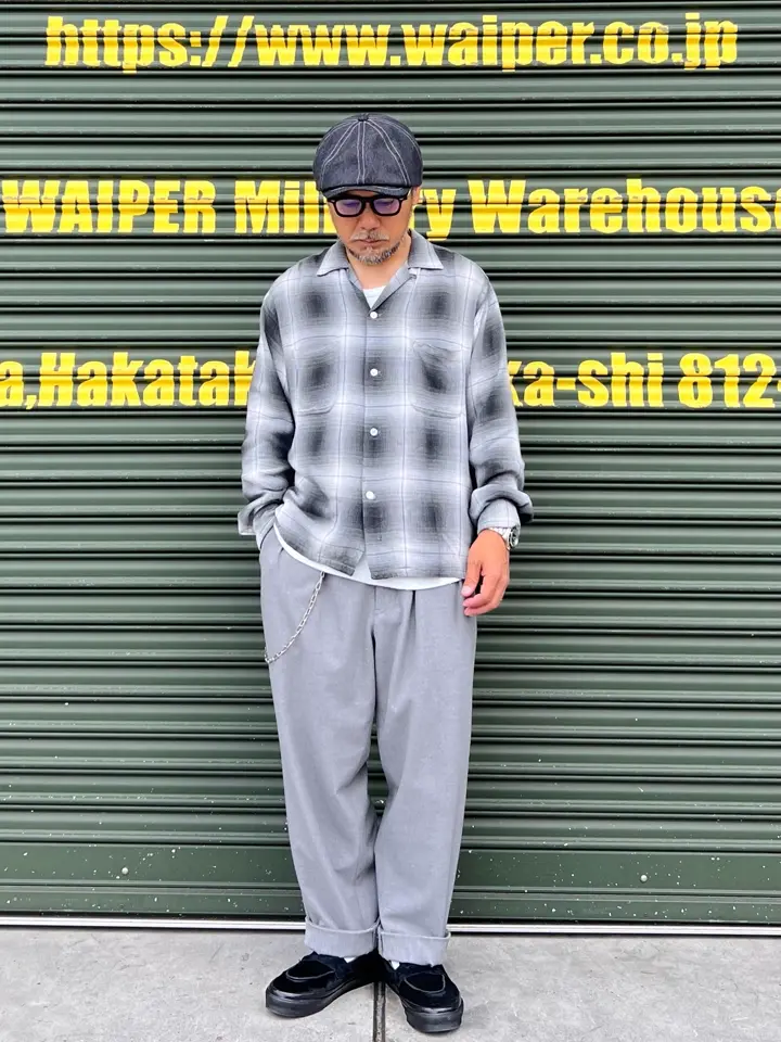 WAIPER×TOWN CRAFT TC25S005WP 60's OMBRE LOOP COLLAR SHIRTS