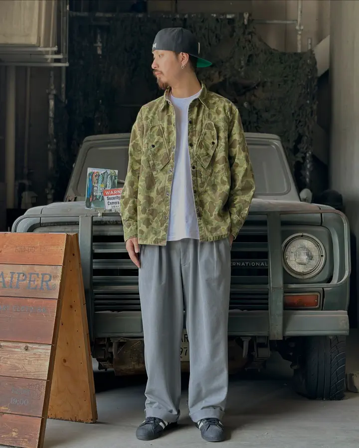 WAIPER.inc US ARMY FICTIONAL M-49 ストレッチトラウザー ストレート