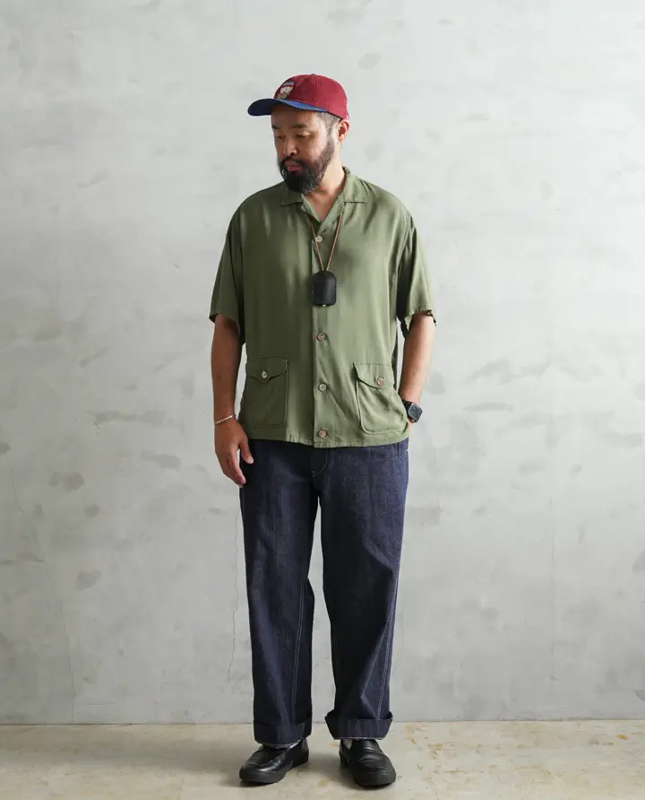 WAIPER.inc フランス軍 M-52 トラウザー KURABO DENIM【WP1172】