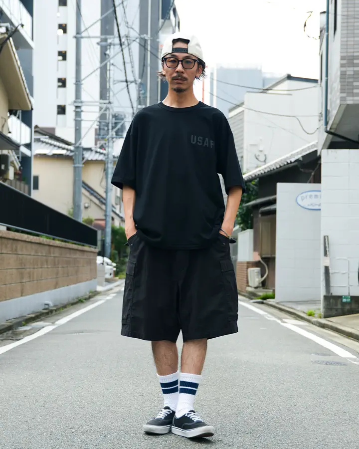 WAIPER.inc 米軍 US NAVY / USAFA リンガーネックTシャツ【WP1188】