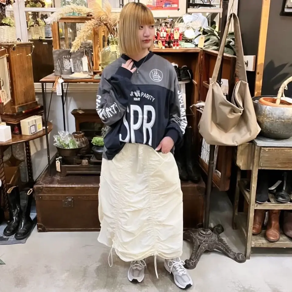 スカラーパリティー / SPRロゴ柄メッシュ切替ロングスリーブTシャツ スカラー ScoLar SPRロゴ柄メッシュ切替ロングスリーブTシャツ