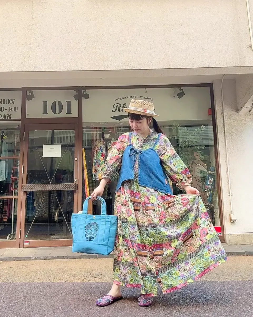 スペイン★Sfera★女子力UP 大人&キュートな花柄ふんわりワンピ miniministore ワンピース 花柄 ロングワンピース レディース 春