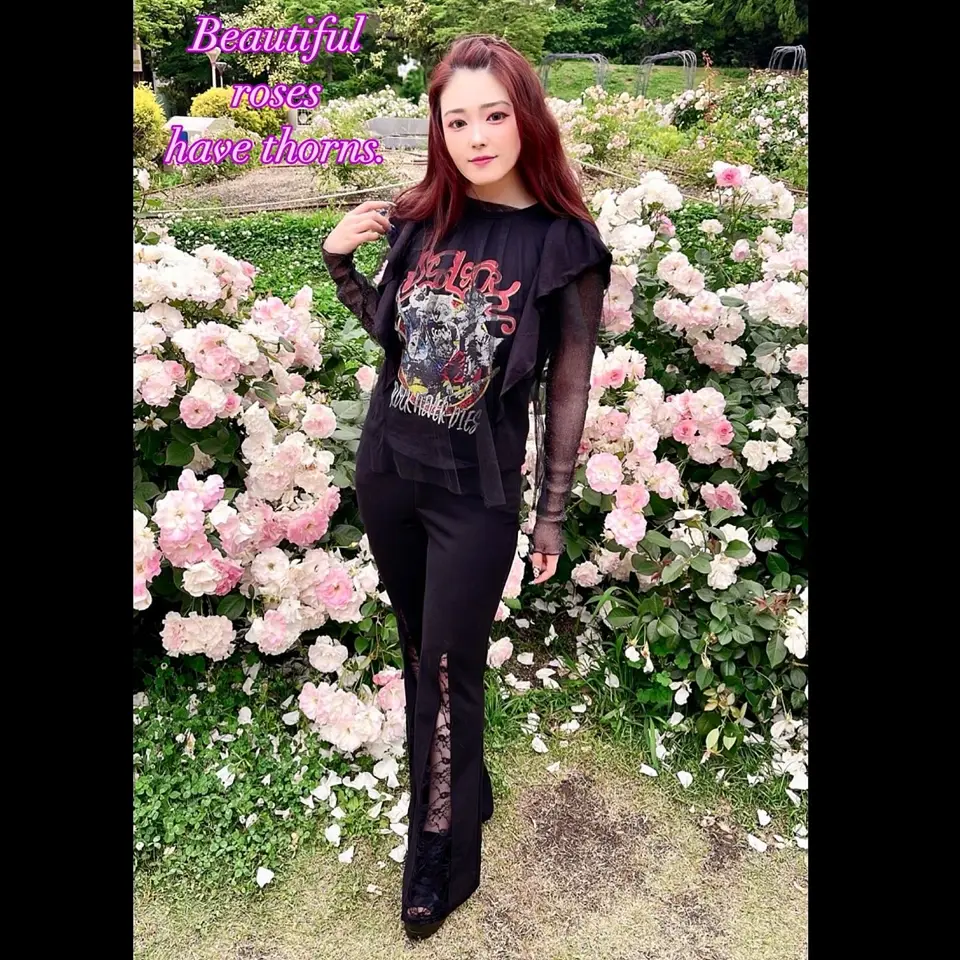 151670：ロックなキャッツ柄 チュール重ねTシャツの通販-ScoLar