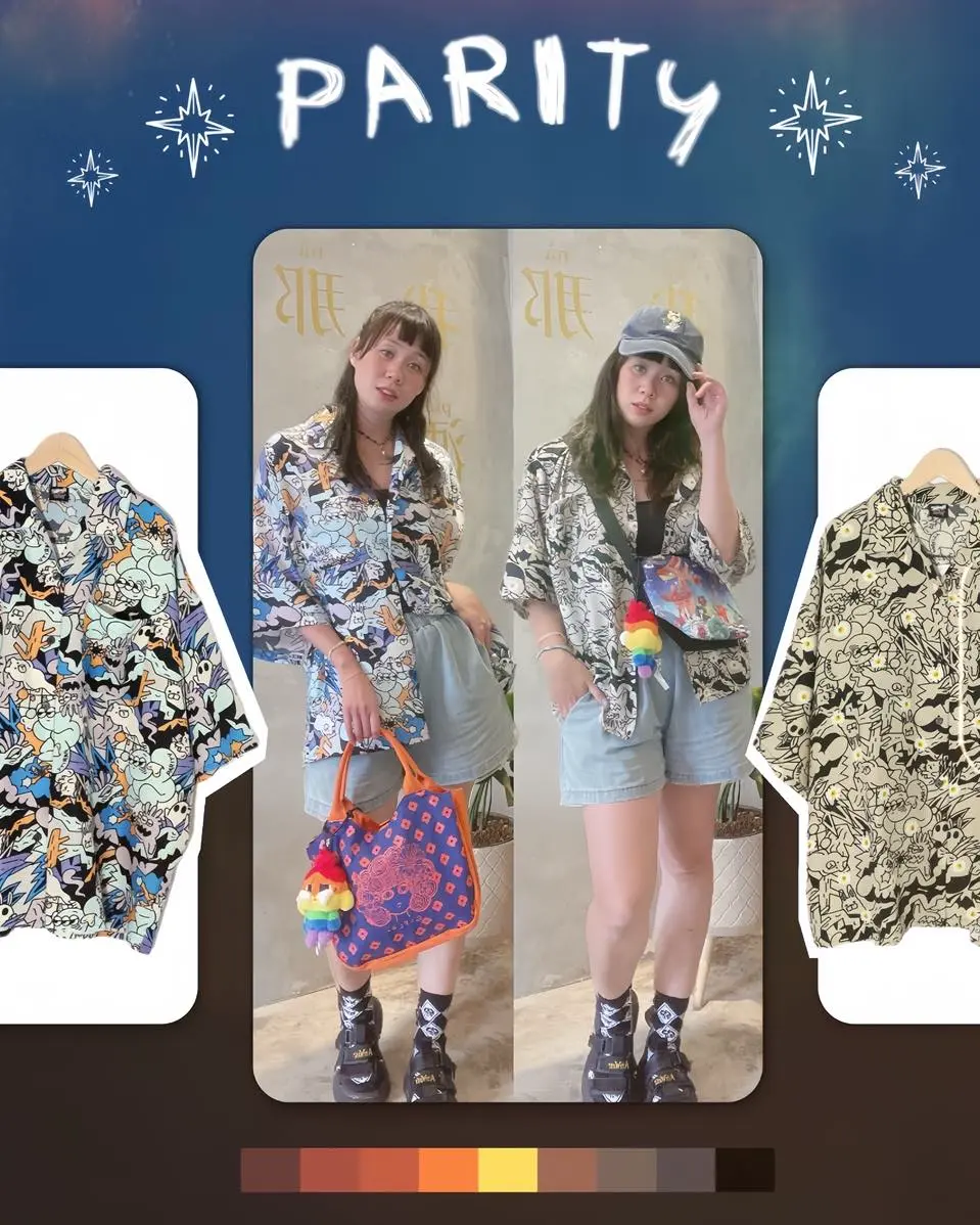 ☆スカラーパリティ　352112：パリティのモンスター柄シャツ 352112：パリティのモンスター柄シャツの通販-ScoLar