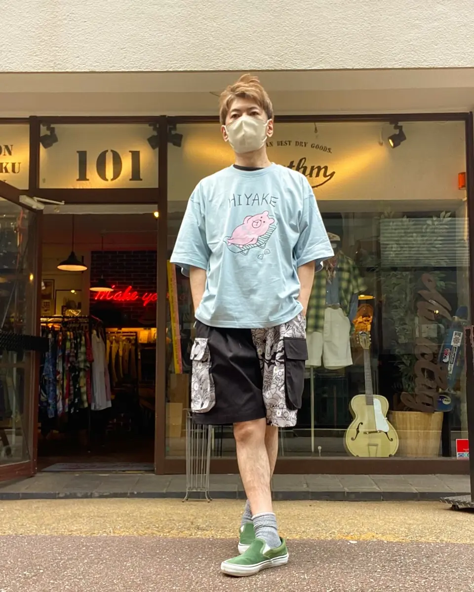 352119：HIYAKEクマ柄シャツの通販-ScoLar