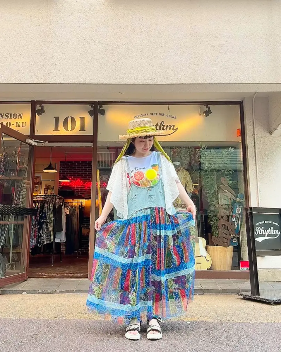 スカラー　scolar 152668：オレンジスカラーちゃん 柄レース袖Tシャツ セール】152668：オレンジスカラーちゃん 柄レース袖Tシャツ（T