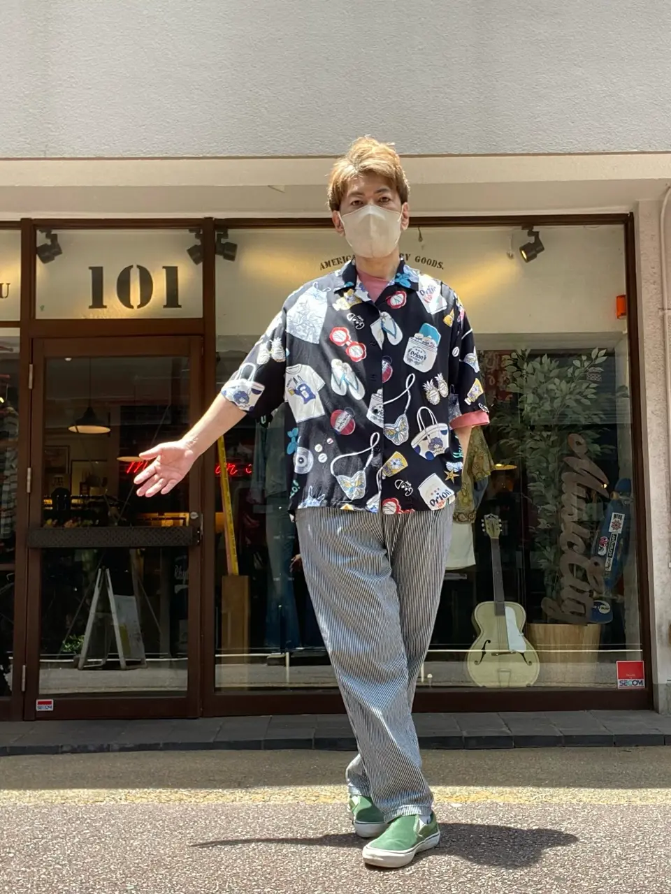 スカラー　scolar 152728：orion×ScoLar リゾート柄シャツ 152728：orion×ScoLar リゾート柄シャツの通販-ScoLar