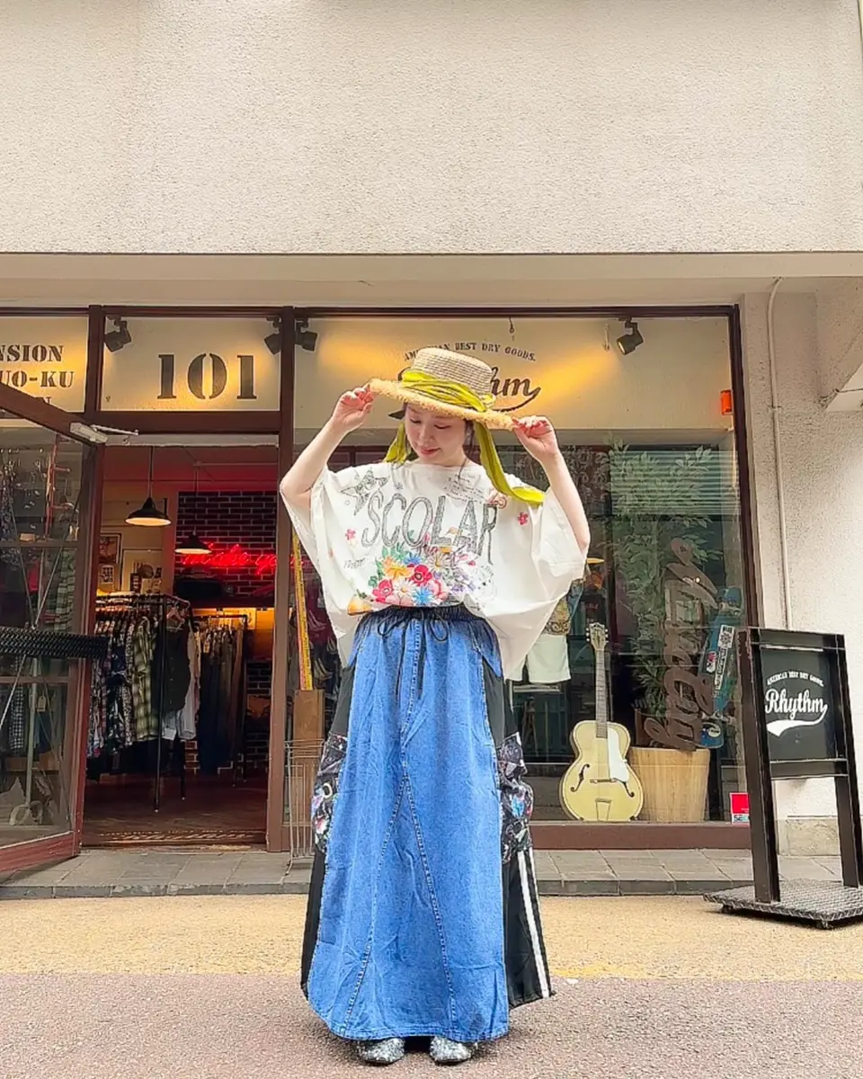 トップス ScoLar スカラー 152685 スカラーロゴ花束柄 接触冷感プルオーバー カジュアル ガーリー 原宿系 個性的 ポイント ScoLar トップス スカラー 152685 スカラーロゴ花束柄 接触冷感