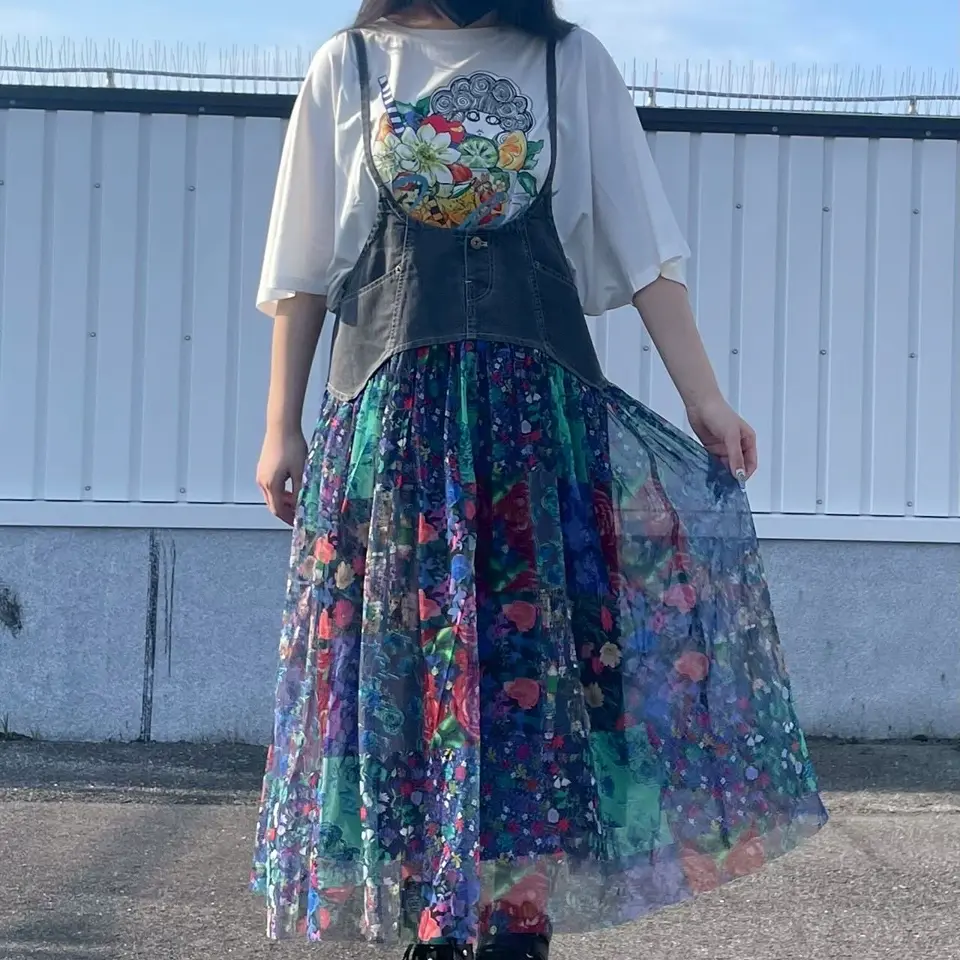 ☆スカラー　152687：スカラーサングリア柄 接触冷感プルオーバー ScoLar tシャツ 152687：スカラーサングリア柄 接触冷感プル