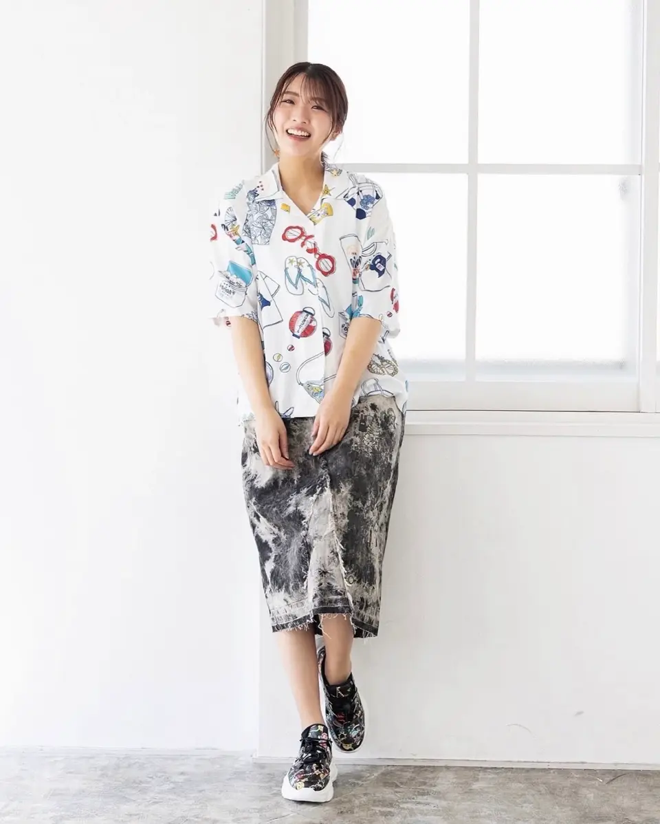 152728：orion×ScoLar リゾート柄シャツの通販-ScoLar