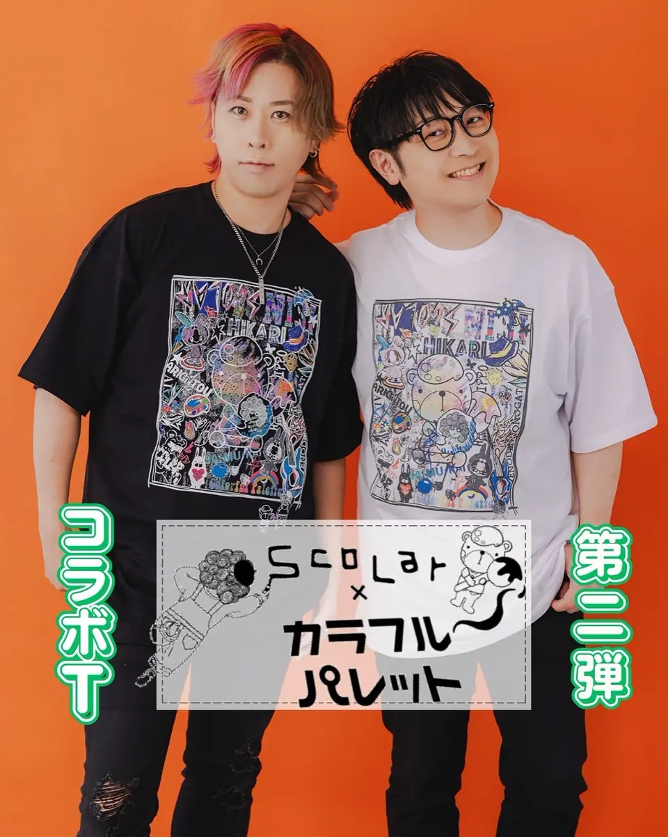 153626：カラフルパレット×ScoLarコラボTシャツの通販-ScoLar