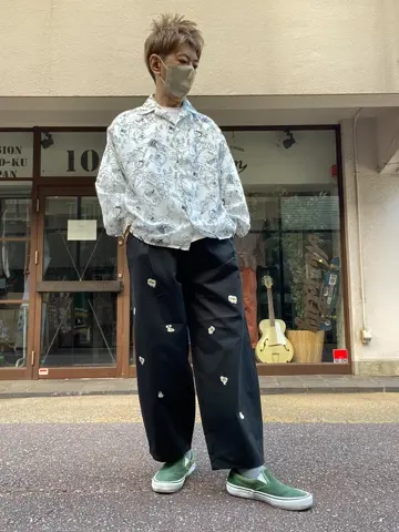 ちょっと傷あり 353108：パリティーのネコ目玉焼き刺繍パンツの通販-ScoLar